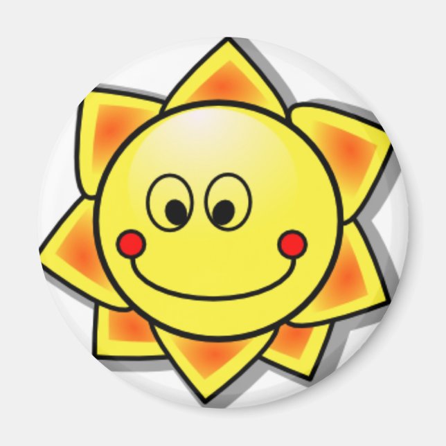 Sun Happy Sun Magnet (Front)