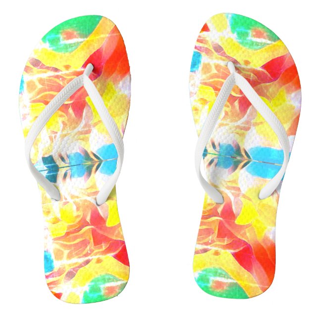 Sun Hot Summer  Flip Flops (Footbed)