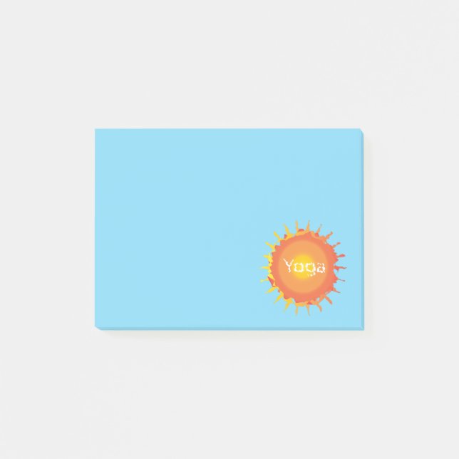 Sun Hot Yoga Post-it Notes (Front)