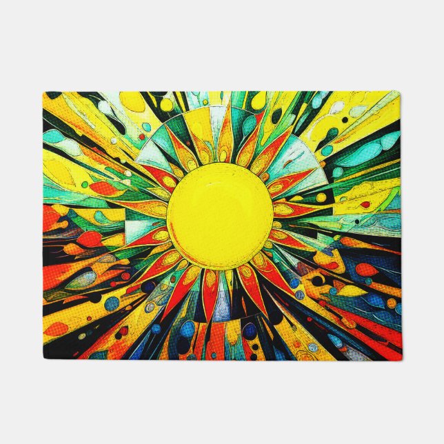 Sun In Abstract 910 Doormat (Front)