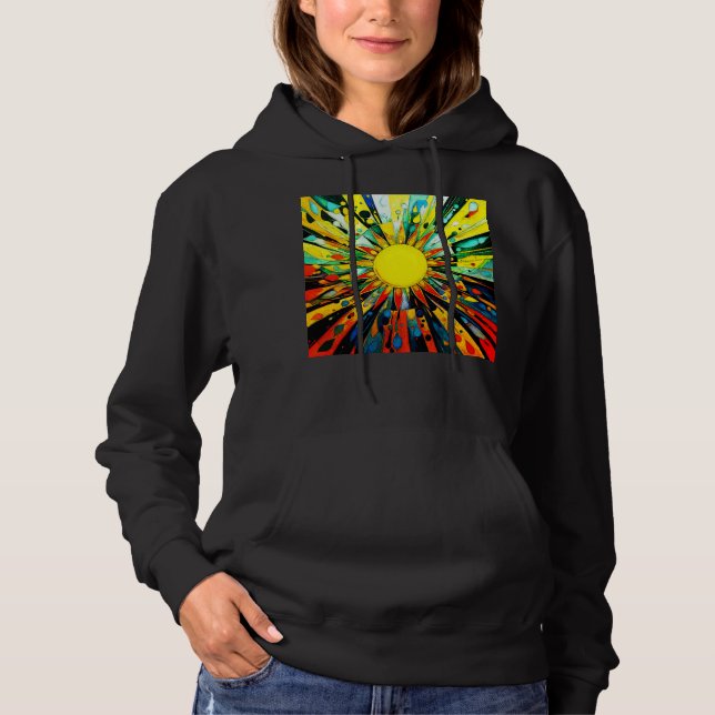 Sun In Abstract 910 Hoodie (Front)