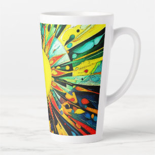 Sun In Abstract 910 Latte Mug