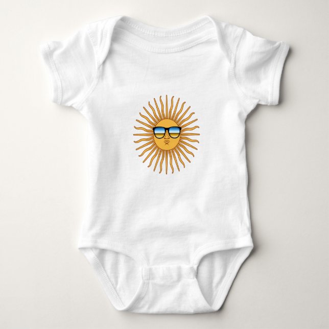 Sun in Shades Baby Bodysuit (Front)