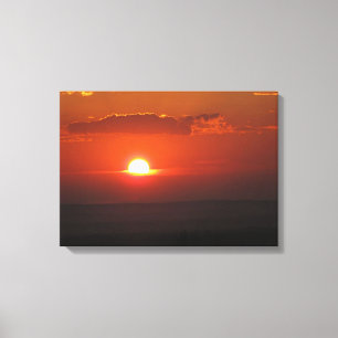 Sun in the Clouds Wrapped Canvas