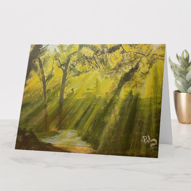 Sun in the Woods, by Gary Poling Card (Small Plant)