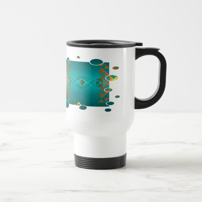 Sun In Winter Blanket Pattern Coffee Mug (Right)