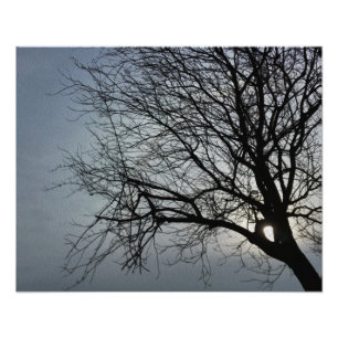 sun is hiding photo print
