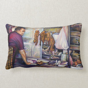 Sun-Kissed Chicken, Singapore Lumbar Cushion