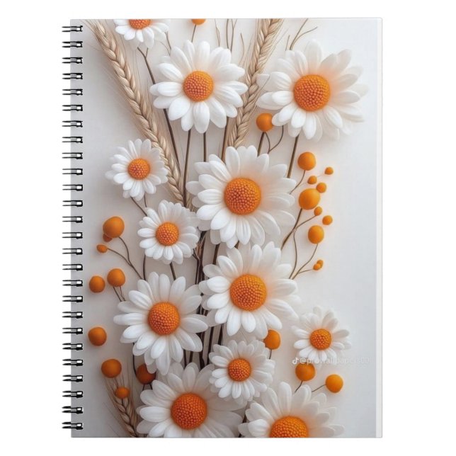 Sun-Kissed Floral Radiance Notebook (Front)