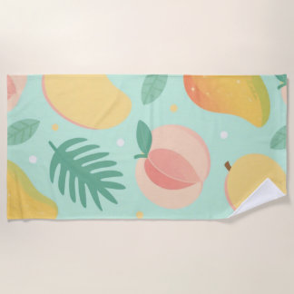 Sun-Kissed Fruits – Tropical Calm Beach Towel