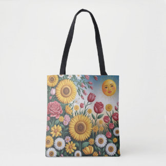 Sun-Kissed Garden Bliss Tote Bag