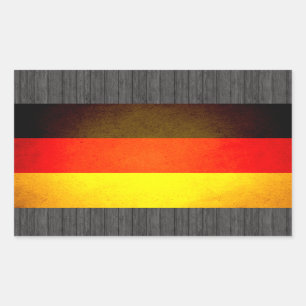 Sun kissed Germany Flag Rectangular Sticker