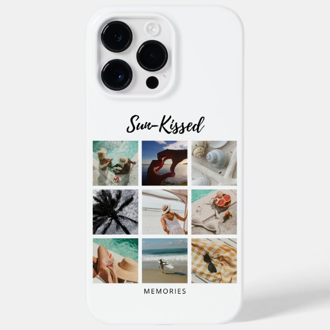 Sun-Kissed Memories Photo Collage Case-Mate iPhone Case (Back)