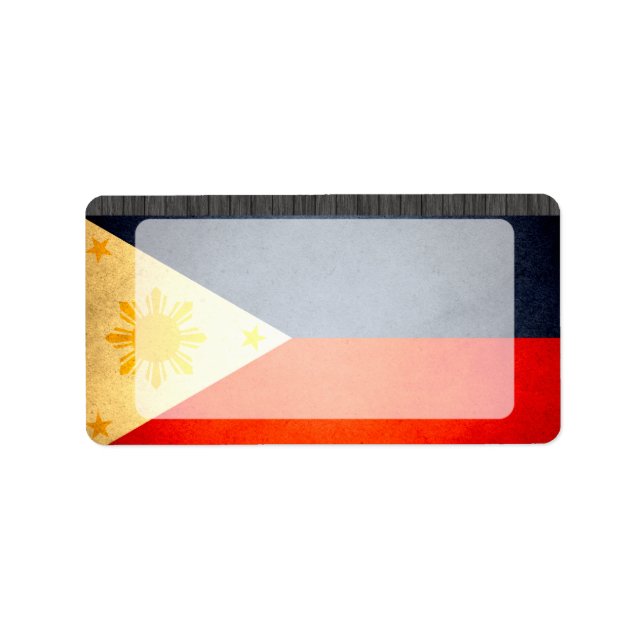 Sun kissed Philippines Flag Label (Front)