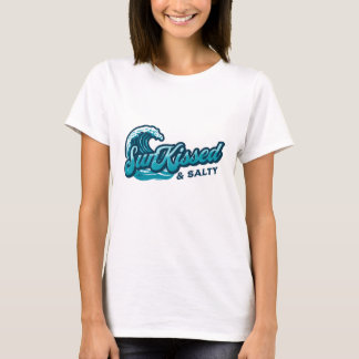 Sun Kissed & Salty Seaside Design  T-Shirt