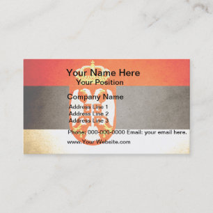 Sun kissed Serbia Flag Business Card