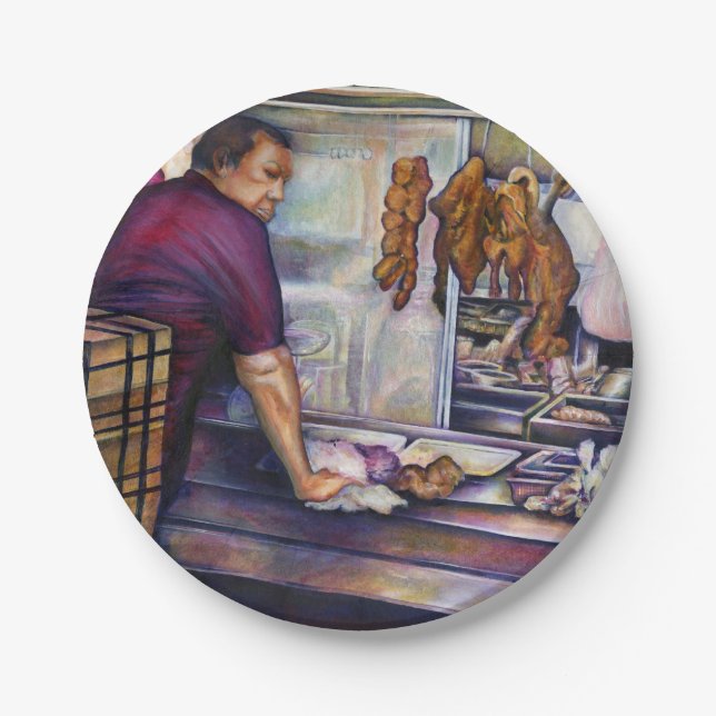 Sun-Kissed Singapore Paper Plate (Front)