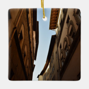 Sun-kissed Street Ceramic Ornament