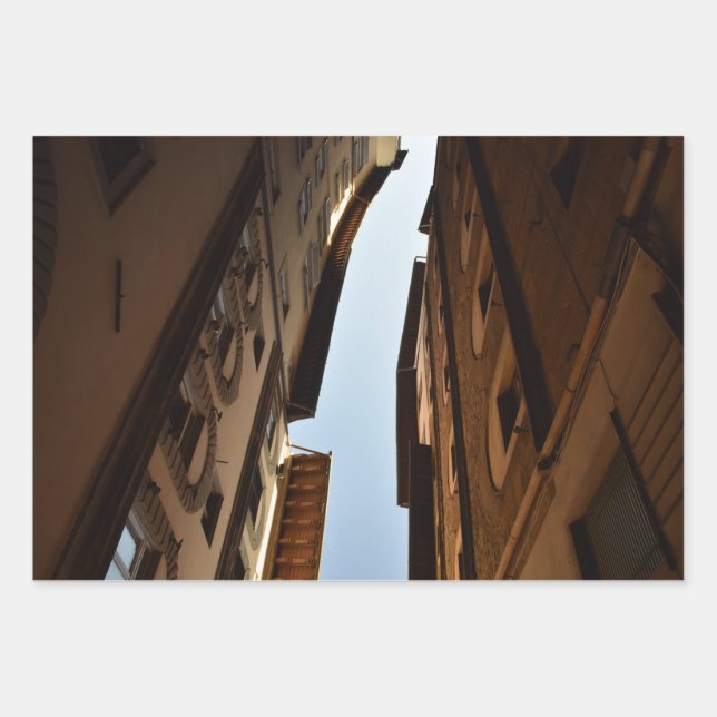 Sun-kissed Street Wrapping Paper Sheet (Front)