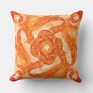 Sun-Kissed Swirl Knot Pattern Cushion