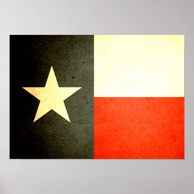 Sun kissed Texas Flag Poster (Front)