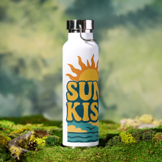 Sun Kissed Water Bottle – Retro Aesthetic Hydratio