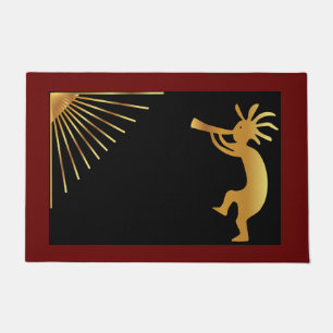 Sun Kokopelli Southwestern Doormat