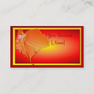 Sun Lady Butterfly Business Card