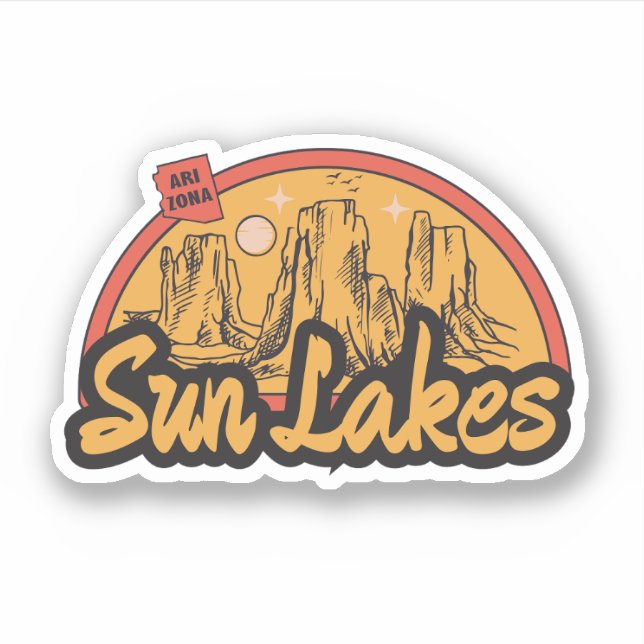Sun Lakes, Arizona  Sticker (Front)