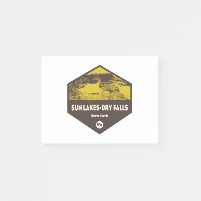 Sun Lakes-Dry Falls State Park Washington Post-it Notes (Front)