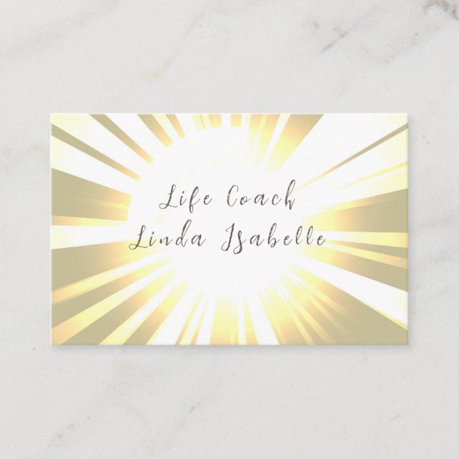 Sun, Life coach, Reiki, Counsellor, Business Cards (Front)