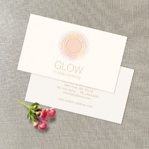 Sun Logo Mobile Spray Tanning Salon Business Card