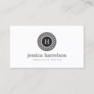 SUN LOGO MONOGRAM BUSINESS CARD