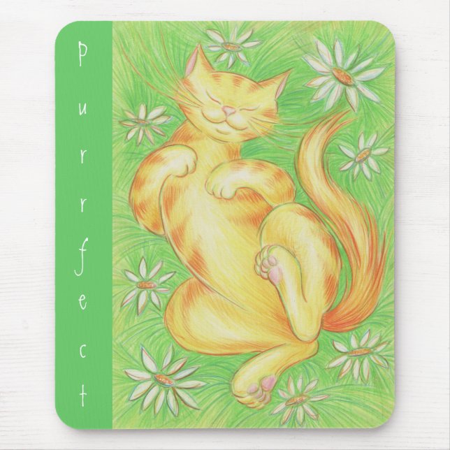 Sun Lover 'Purrfect' mousepad (Front)