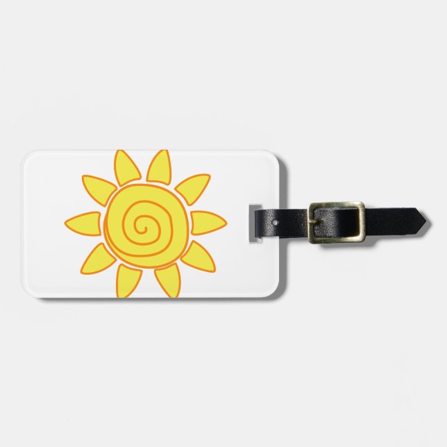 sun luggage tag (Front Horizontal)