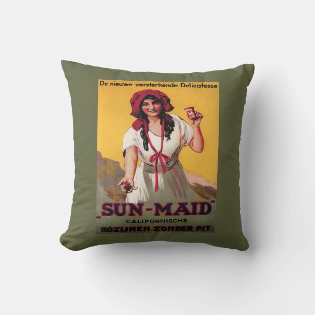 Sun-Maid California Raisin Poster Cushion (Front)