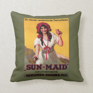 Sun-Maid California Raisin Poster Cushion