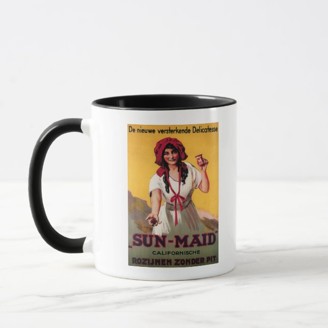 Sun-Maid California Raisin Poster Mug (Left)