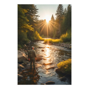 *~* Sun Man River Stream Nature AP49 Photo Print