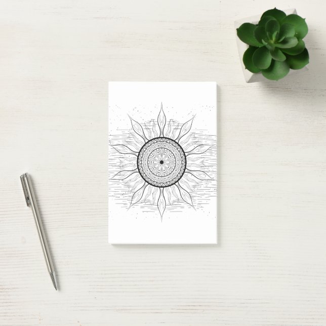 Sun Mandala 1 Post-it Notes (Office)