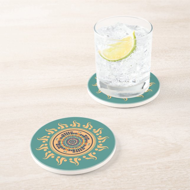 Sun Mandala Coaster (Side)