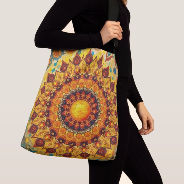Sun Mandala - Crossbody Bag, Tote Bag (Close Up)