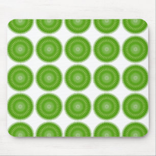 Sun Mandala green Mouse Mat