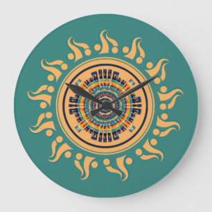 Sun Mandala Large Clock