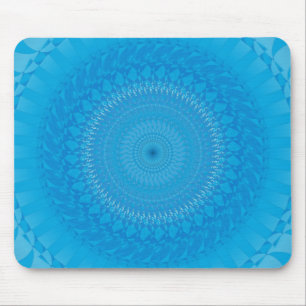 Sun Mandala Light blue Mouse Mat