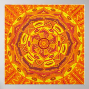 Sun Mandala Poster