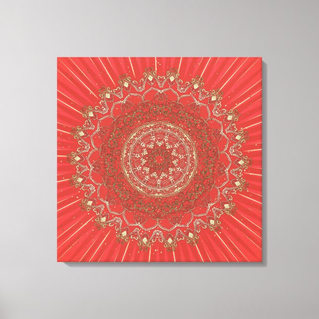 Sun Mandala - Wrapped Canvas (Front)