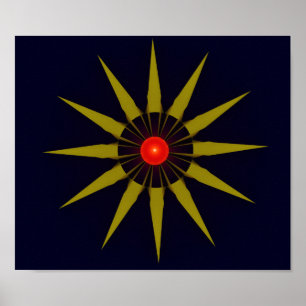 Sun Medallion Poster