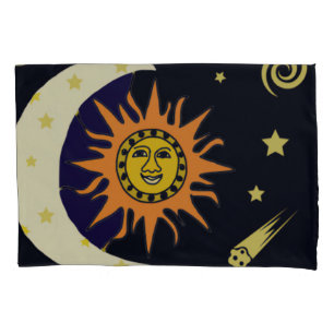 Sun Moon and Celestial Bodies  Pillowcase