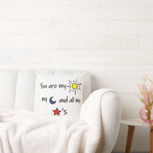 Sun Moon and Stars Cushion